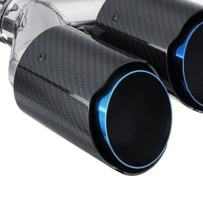 Dual Tip Akrapovic Carbon Fiber Gloss Blue
