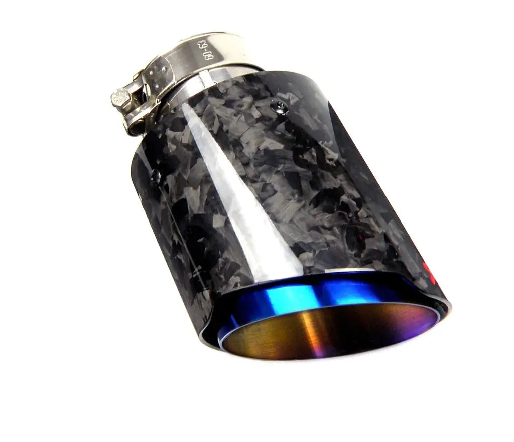 Single Tip (2PCS) Akrapovic Forged Carbon Fiber Blue