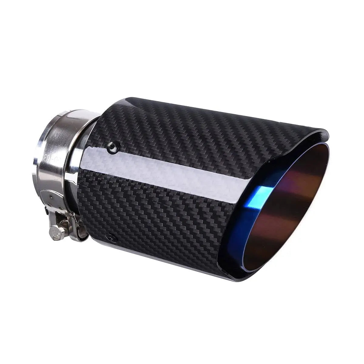 Single Tips (2PCS) Akrapovic Carbon Fiber Gloss Blue